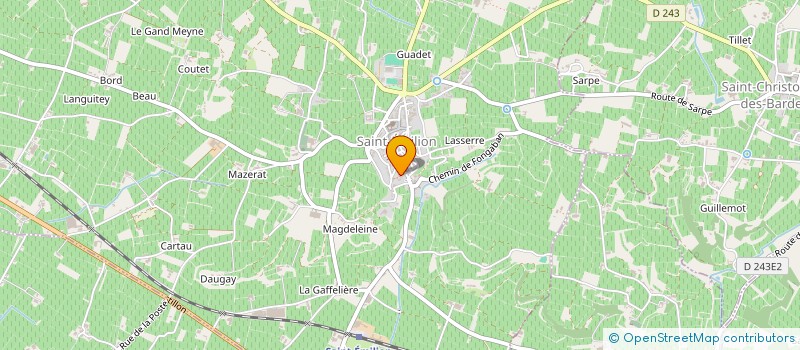 localisation de l'entreprise MONSIEUR ALESSANDRO FONTANA  SAINT-EMILION