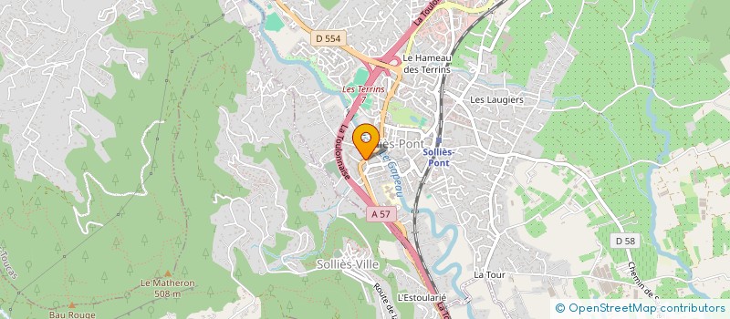 localisation de l'entreprise MONSIEUR ALESSANDRO LETO  SOLLIES-PONT