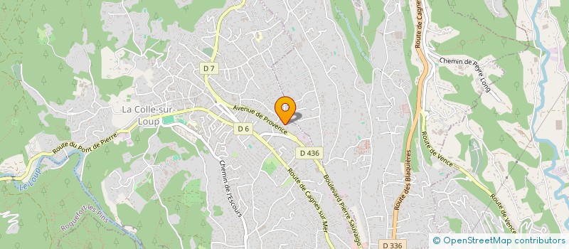 localisation de l'entreprise MONSIEUR ALESSANDRO MODICA  LA COLLE-SUR-LOUP