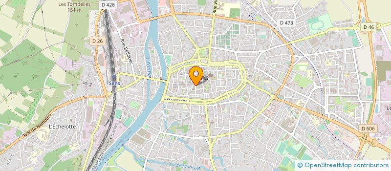 localisation de l'entreprise MONSIEUR ALESSANDRO PASQUALI  SENS