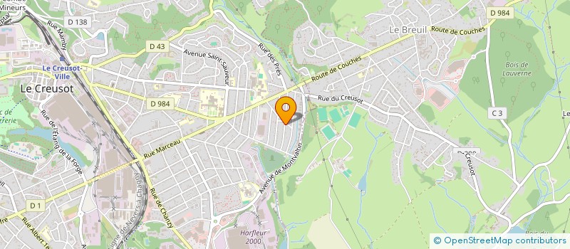 localisation de l'entreprise MONSIEUR ALESSANDRO SEONI  LE CREUSOT