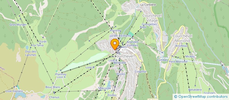 localisation de l'entreprise MONSIEUR ALESSANDRO TRICHES à COURCHEVEL