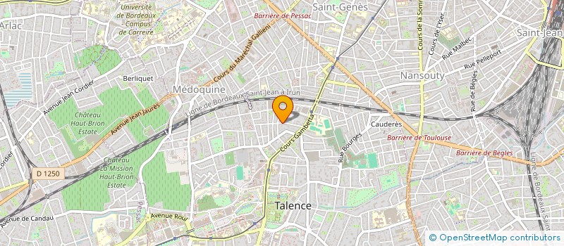 localisation de l'entreprise MONSIEUR ALESSANDRO ZABARDI  TALENCE