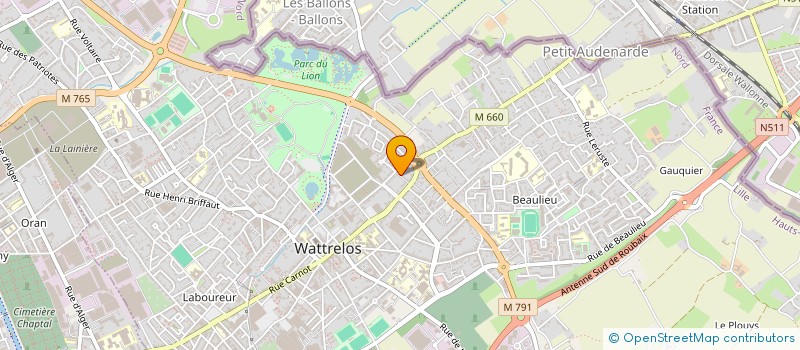 localisation de l'entreprise MONSIEUR ALESSIO AQUILOTTI  WATTRELOS