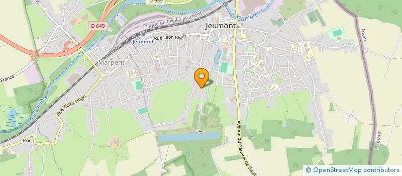 localisation de l'entreprise MONSIEUR ALESSIO CASTELLANA  JEUMONT