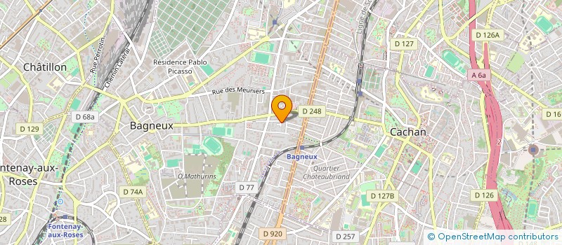localisation de l'entreprise MONSIEUR ALESSIO CAVALLI  BAGNEUX
