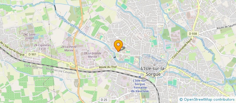 localisation de l'entreprise MONSIEUR ALESSIO FRANGIONI à L'ISLE-SUR-LA-SORGUE