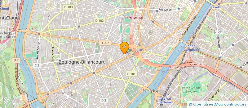 localisation de l'entreprise MONSIEUR ALEX ALIZE  BOULOGNE-BILLANCOURT
