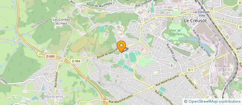 localisation de l'entreprise MONSIEUR ALEX ATZORI  LE CREUSOT