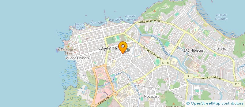 localisation de l'entreprise MONSIEUR ALEX AYMON à CAYENNE