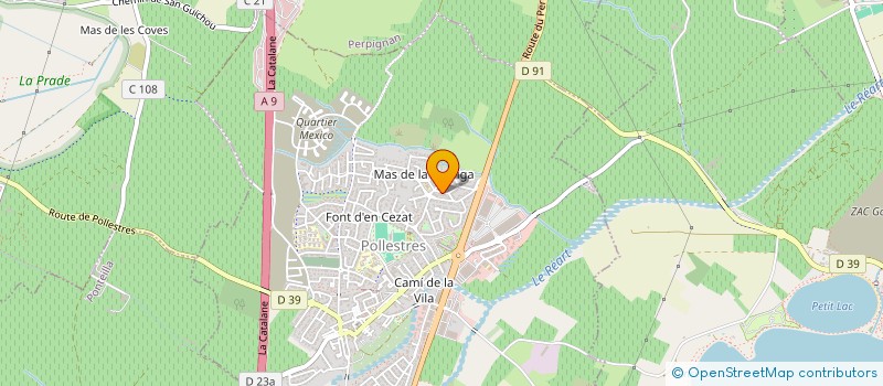 localisation de l'entreprise MONSIEUR ALEX BAEZA  POLLESTRES