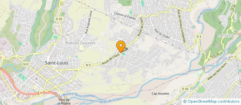 localisation de l'entreprise MONSIEUR ALEX BARAN  SAINT-LOUIS