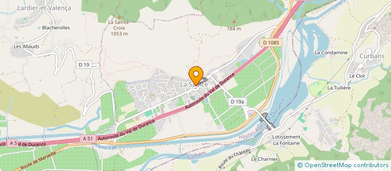 localisation de l'entreprise MONSIEUR ALEX BELIN  LA SAULCE