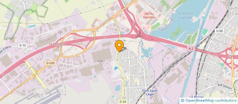 localisation de l'entreprise MONSIEUR ALEX BELLIARD  TRITH-SAINT-LEGER