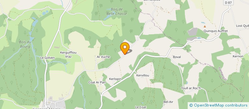 localisation de l'entreprise MONSIEUR ALEX BENUREAU à KERGRIST-MOELOU