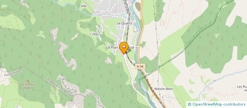 localisation de l'entreprise MONSIEUR ALEX BOGLI  L'ARGENTIERE-LA-BESSEE