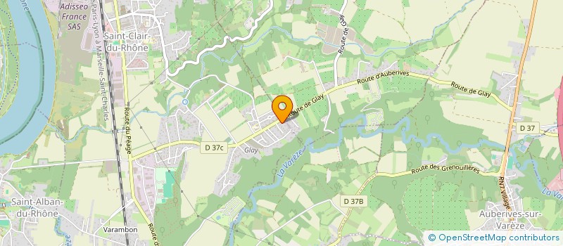 localisation de l'entreprise MONSIEUR ALEX BONNEFOND  SAINT-CLAIR-DU-RHONE