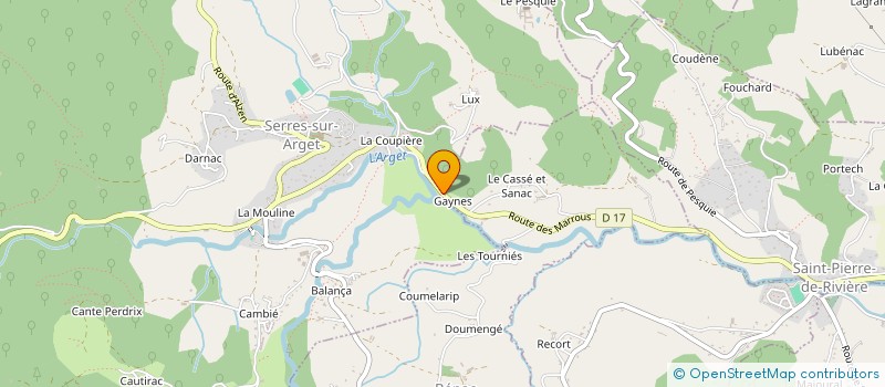 localisation de l'entreprise MONSIEUR ALEX BONNEMAISON à SERRES-SUR-ARGET