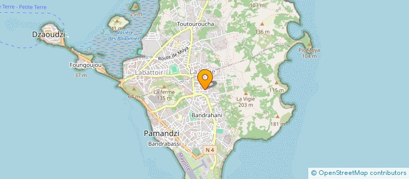 localisation de l'entreprise MONSIEUR ALEX BOURABLE à PAMANDZI