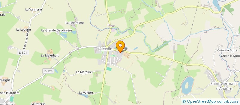 localisation de l'entreprise MONSIEUR ALEX BOURRE  ALEXAIN