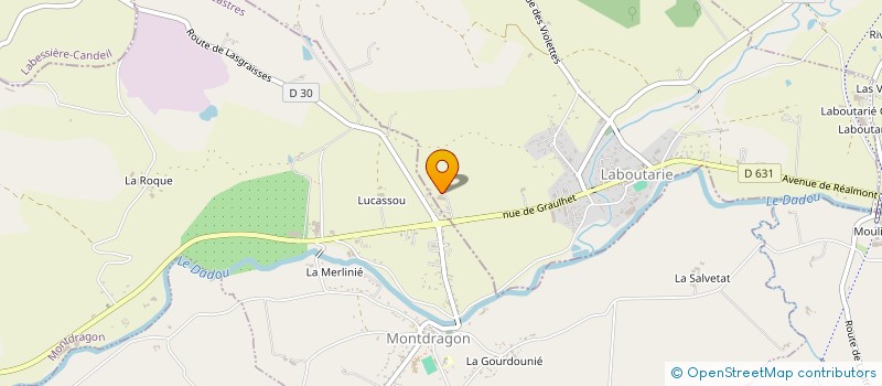 localisation de l'entreprise MONSIEUR ALEX BOYER  LABOUTARIE