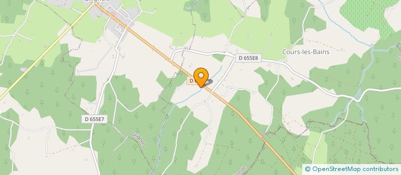 localisation de l'entreprise MONSIEUR ALEX BROCAS  COURS-LES-BAINS