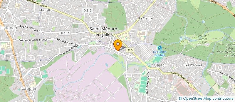 localisation de l'entreprise MONSIEUR ALEX BROUSSE  SAINT-MEDARD-EN-JALLES