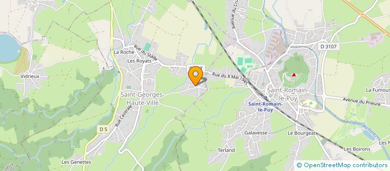 localisation de l'entreprise MONSIEUR ALEX BRUYERE  SAINT-GEORGES-HAUTE-VILLE