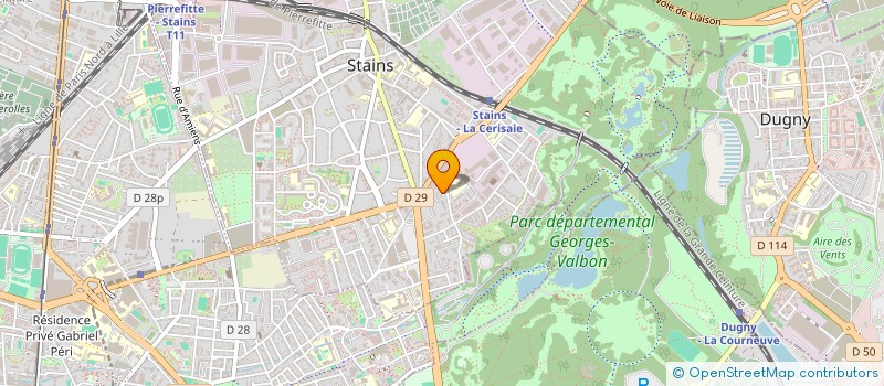 localisation de l'entreprise MONSIEUR ALEX CALDARAS  STAINS