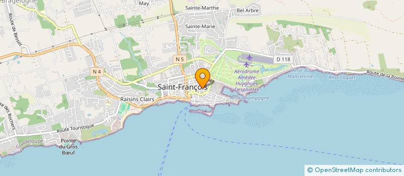 localisation de l'entreprise MONSIEUR ALEX CARLOSSE  SAINT-FRANCOIS