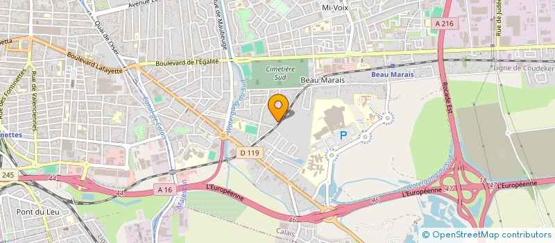 localisation de l'entreprise MONSIEUR ALEX CAUX  CALAIS