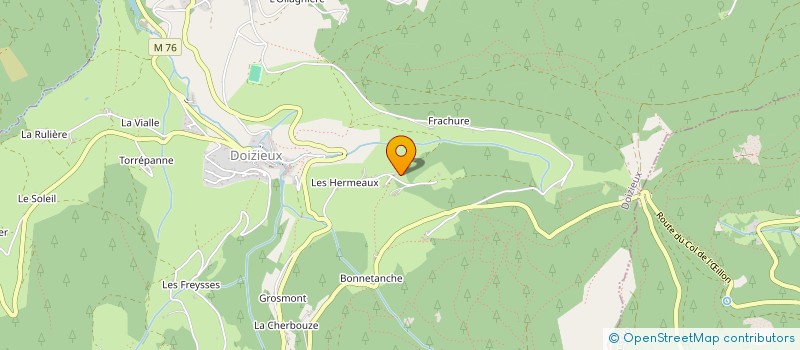 localisation de l'entreprise MONSIEUR ALEX CHANAL  DOIZIEUX