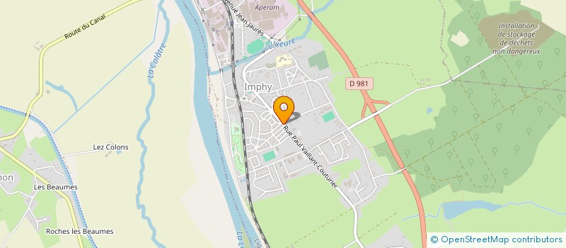 localisation de l'entreprise MONSIEUR ALEX CHAPONNEAU  IMPHY