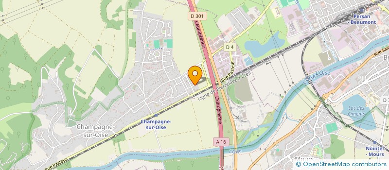 localisation de l'entreprise MONSIEUR ALEX CHOISI  CHAMPAGNE-SUR-OISE