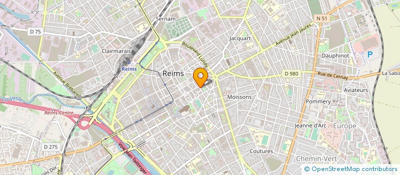localisation de l'entreprise MONSIEUR ALEX CLEMENT  REIMS