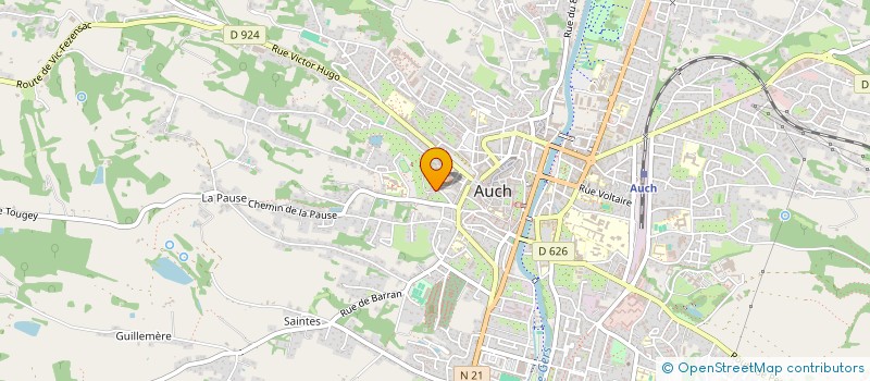 localisation de l'entreprise MONSIEUR ALEX CLUET  AUCH