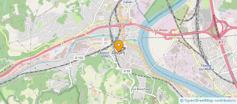 localisation de l'entreprise MONSIEUR ALEX COLOMBE  GIVORS