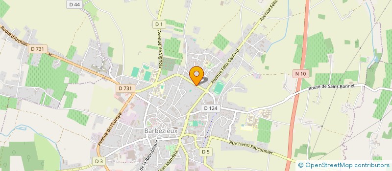 localisation de l'entreprise MONSIEUR ALEX COSSON  BARBEZIEUX-SAINT-HILAIRE