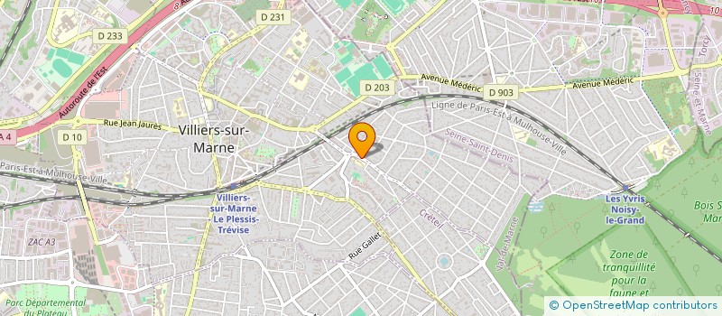 localisation de l'entreprise MONSIEUR ALEX COSTA CANUTO à VILLIERS-SUR-MARNE