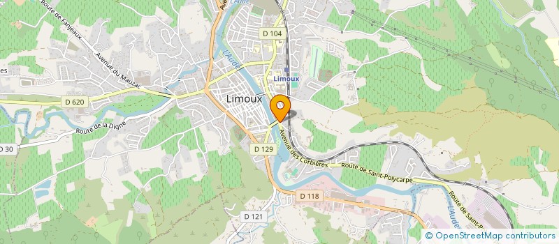 localisation de l'entreprise MONSIEUR ALEX COUFOULENS à LIMOUX