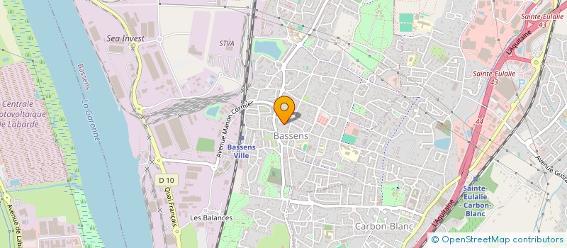 localisation de l'entreprise MONSIEUR ALEX COUTANT  BASSENS