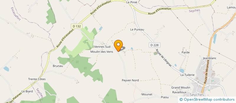 localisation de l'entreprise MONSIEUR ALEX COVRE  ESCASSEFORT