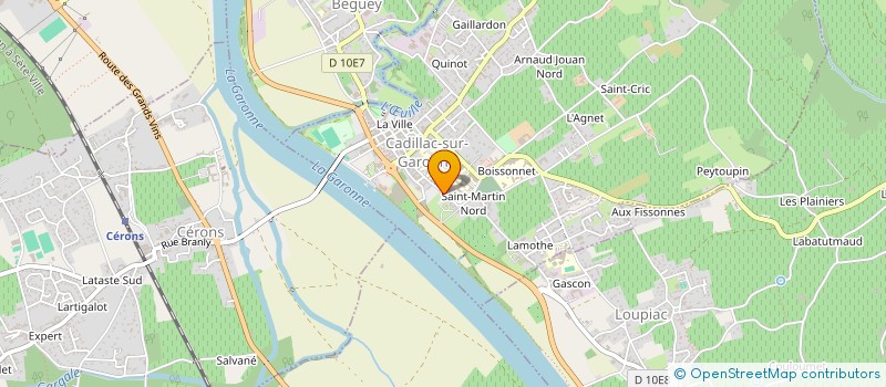 localisation de l'entreprise MONSIEUR ALEX DA COSTA  CADILLAC-SUR-GARONNE