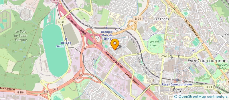 localisation de l'entreprise MONSIEUR ALEX DELUGE  EVRY-COURCOURONNES