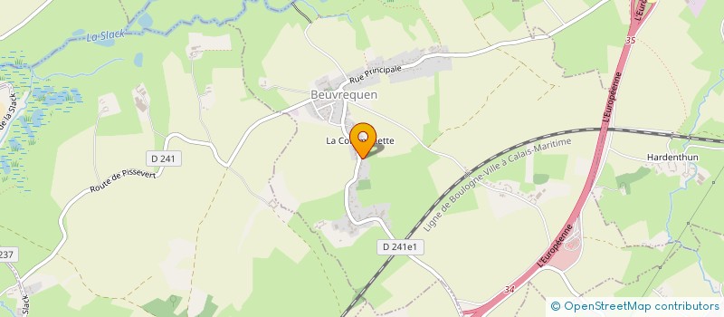 localisation de l'entreprise MONSIEUR ALEX DENEUX  BEUVREQUEN