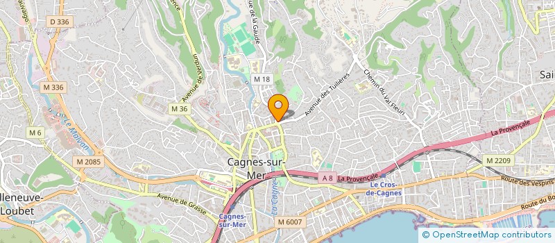 localisation de l'entreprise MONSIEUR ALEX DI MARTINO à CAGNES-SUR-MER