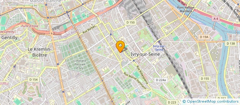 localisation de l'entreprise MONSIEUR ALEX DJOKO  IVRY-SUR-SEINE