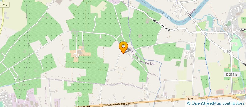 localisation de l'entreprise MONSIEUR ALEX DUCROS  SAINTE LIVRADE SUR LOT