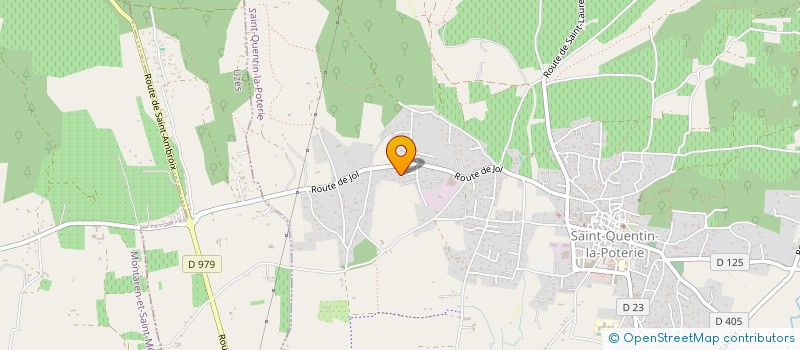 localisation de l'entreprise MONSIEUR ALEX DUNAC  SAINT-QUENTIN-LA-POTERIE