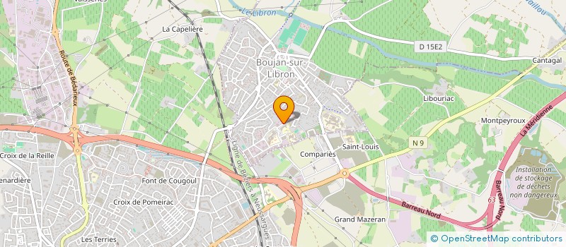 localisation de l'entreprise MONSIEUR ALEX ESCRIVA  BOUJAN-SUR-LIBRON